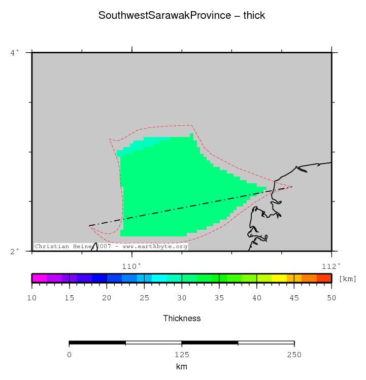 Southwest Sarawak Province location map