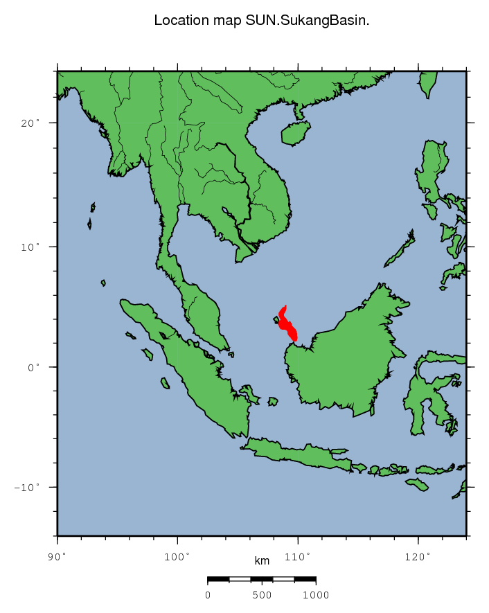 Sukang Basin location map