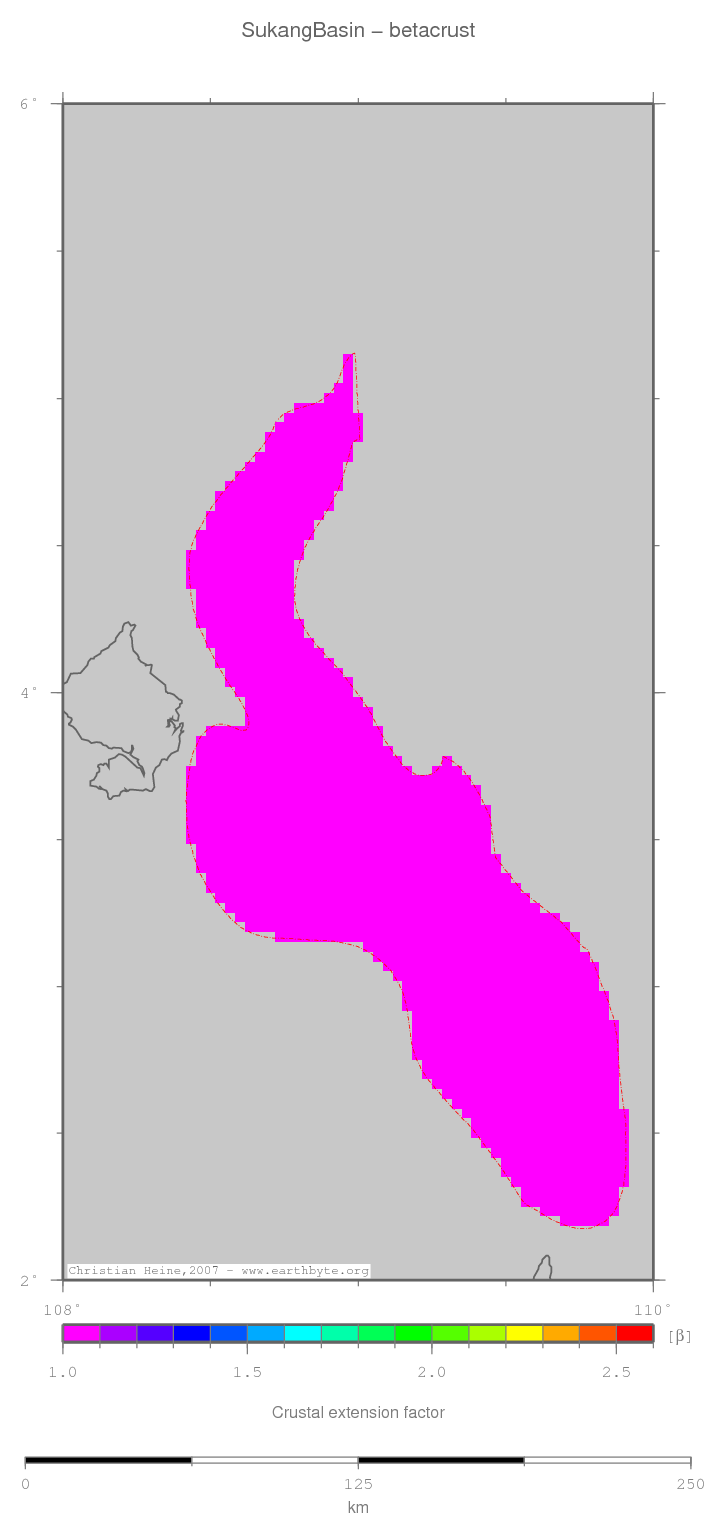 Sukang Basin location map