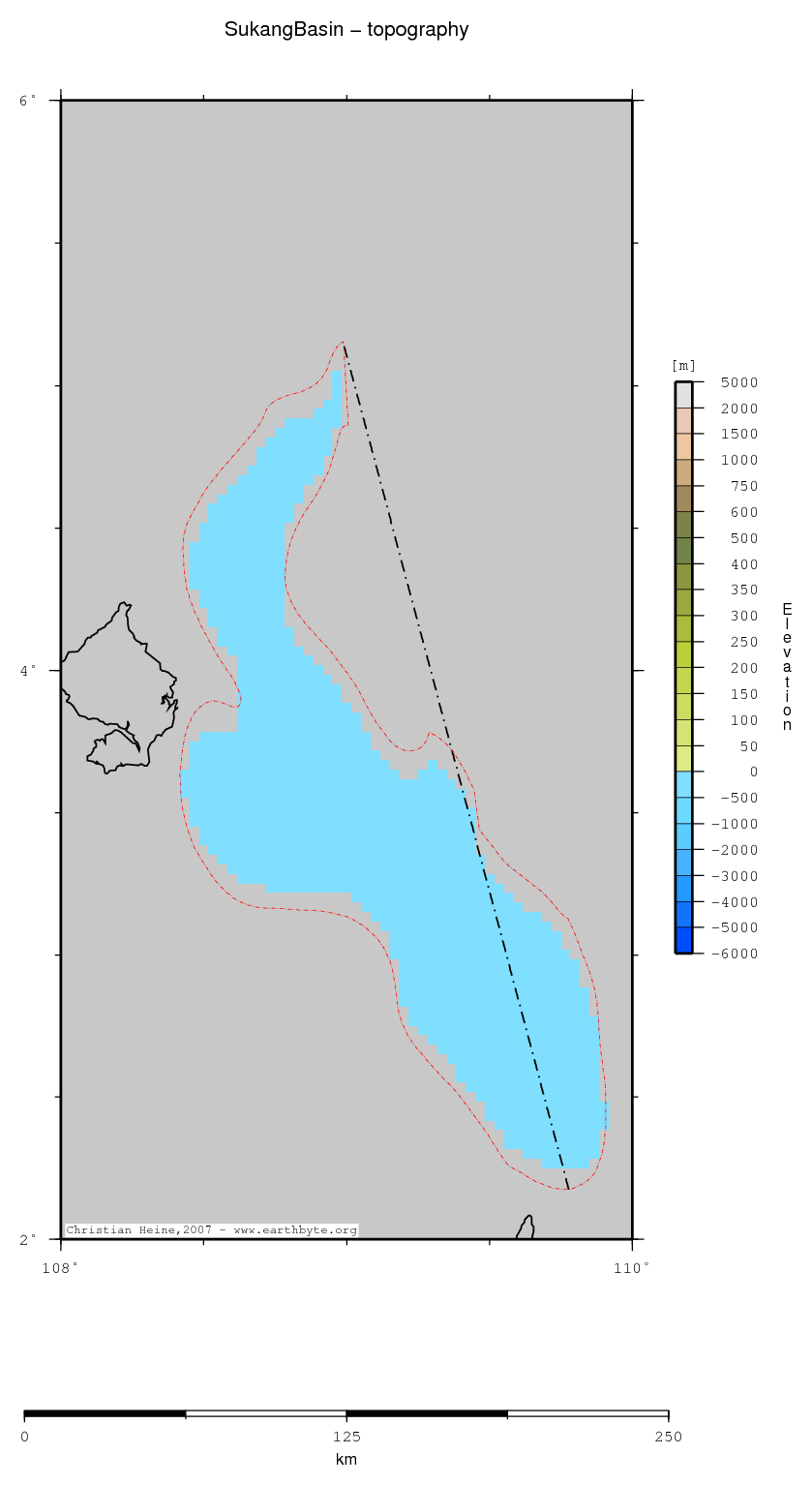 Sukang Basin location map