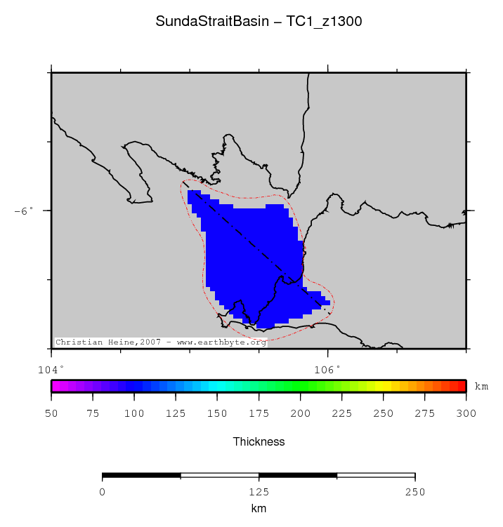 Sunda Strait Basin location map