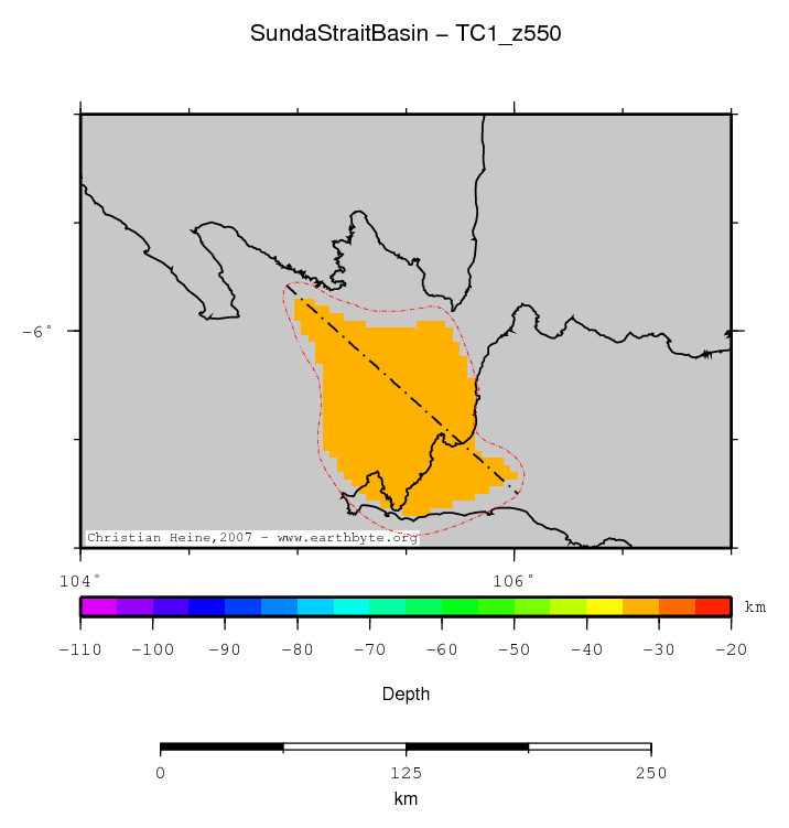 Sunda Strait Basin location map