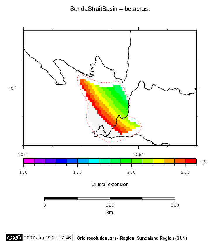 Sunda Strait Basin location map