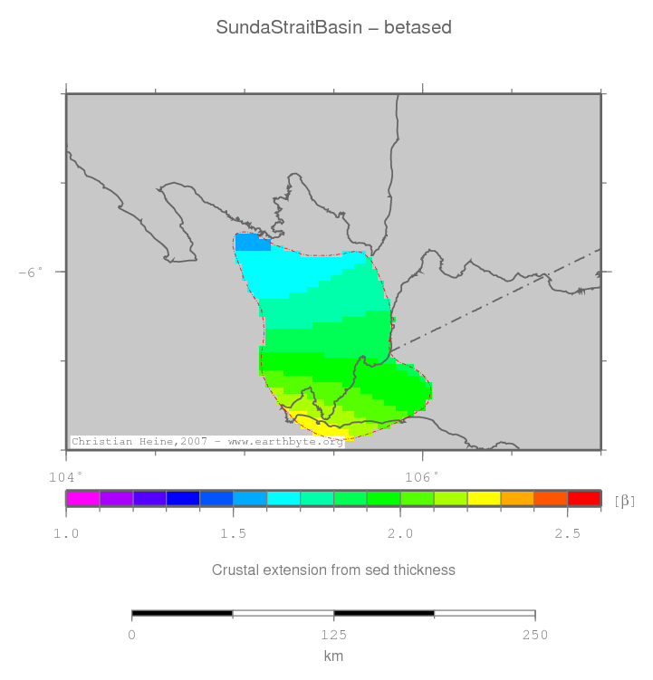 Sunda Strait Basin location map