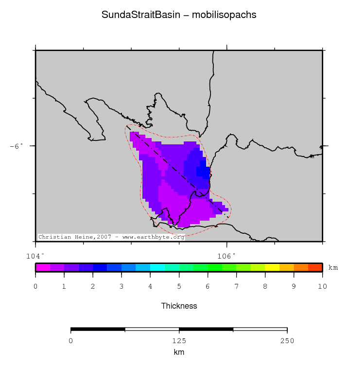 Sunda Strait Basin location map