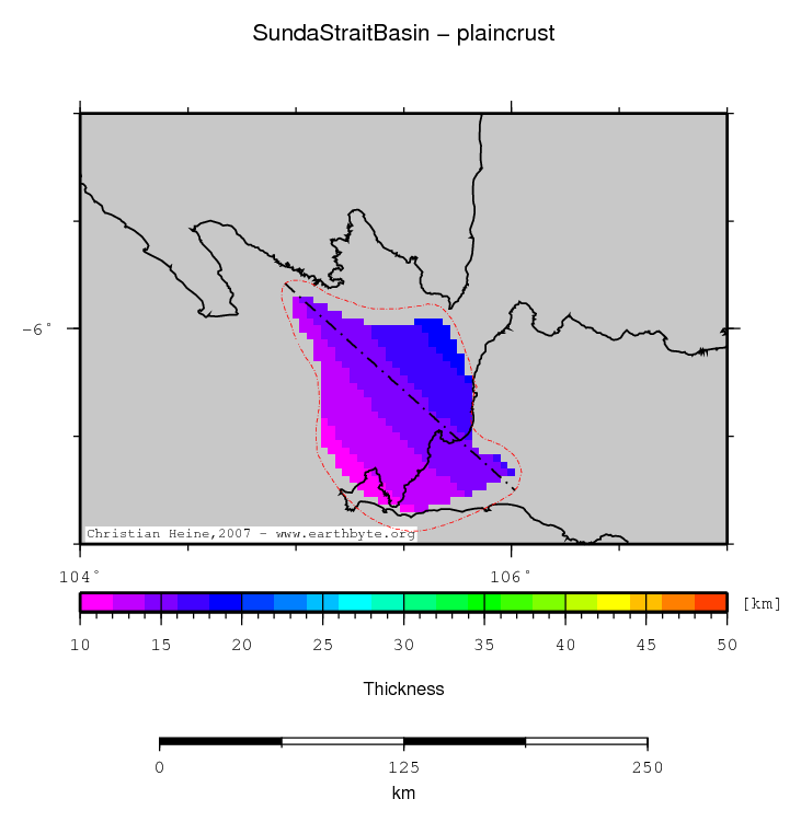 Sunda Strait Basin location map