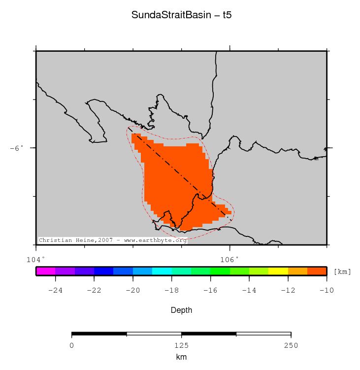 Sunda Strait Basin location map
