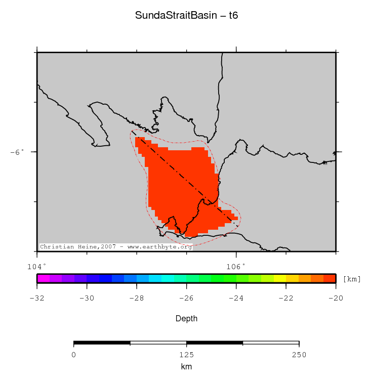 Sunda Strait Basin location map