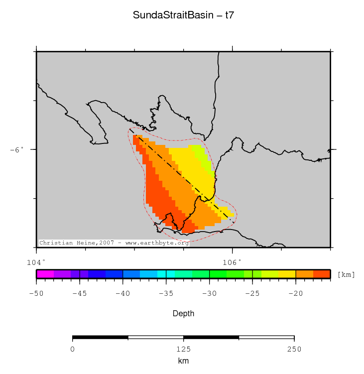 Sunda Strait Basin location map