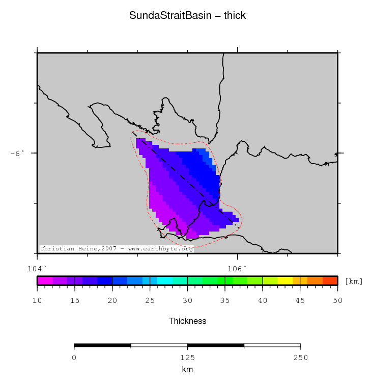 Sunda Strait Basin location map