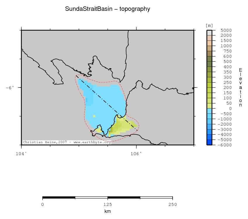 Sunda Strait Basin location map