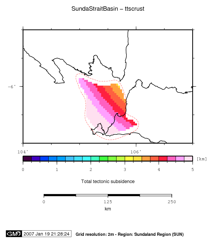 Sunda Strait Basin location map