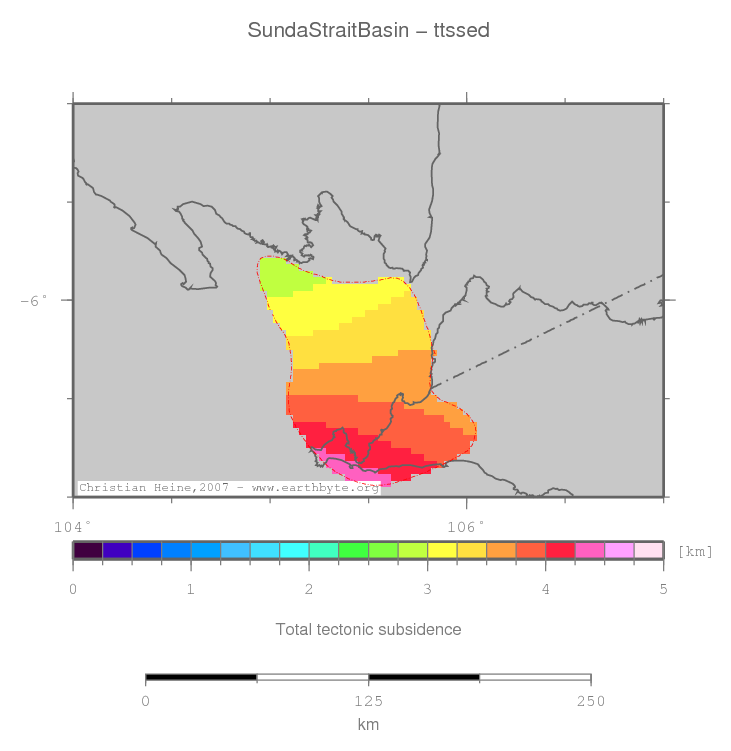 Sunda Strait Basin location map