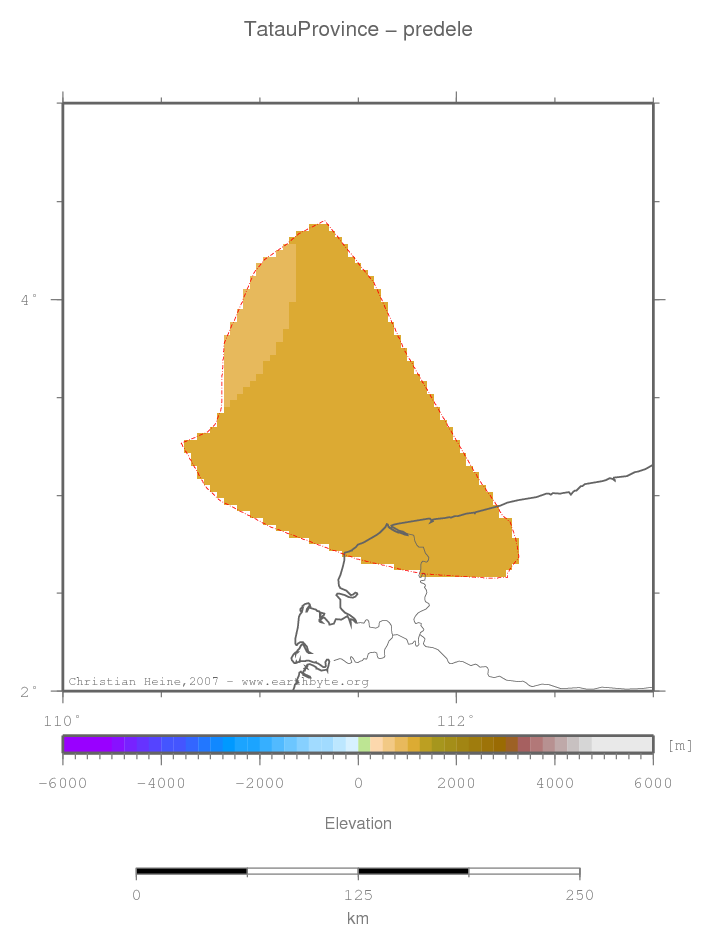 Tatau Province location map