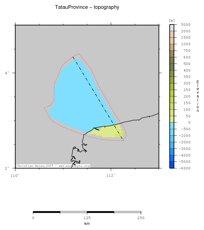 Tatau Province location map