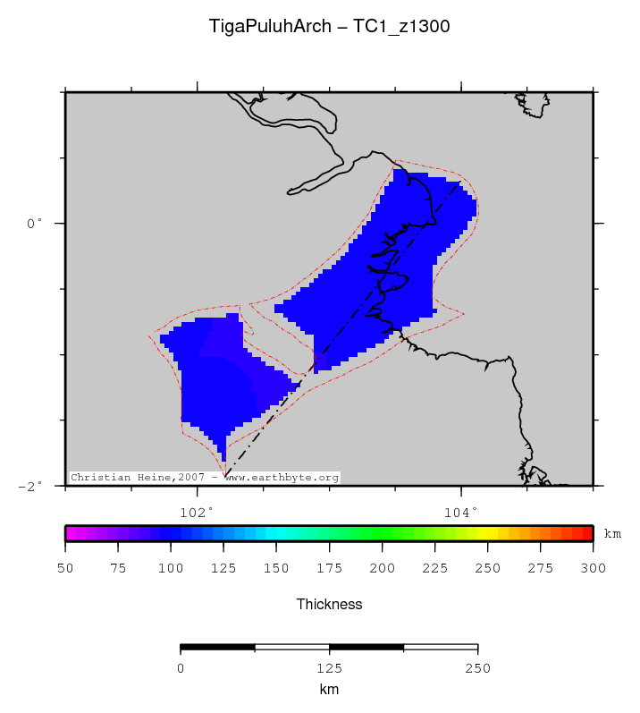 Tiga Puluh Arch location map