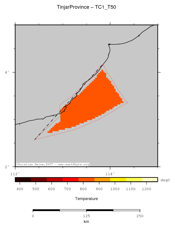 Tinjar Province location map