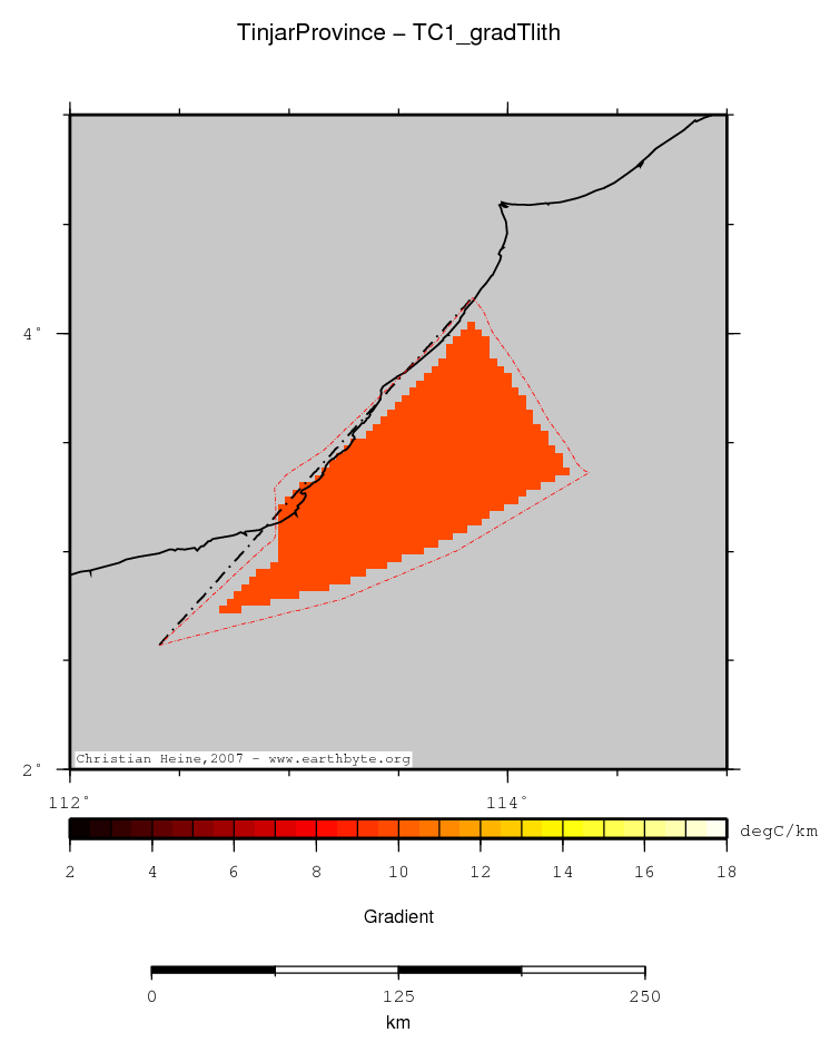 Tinjar Province location map