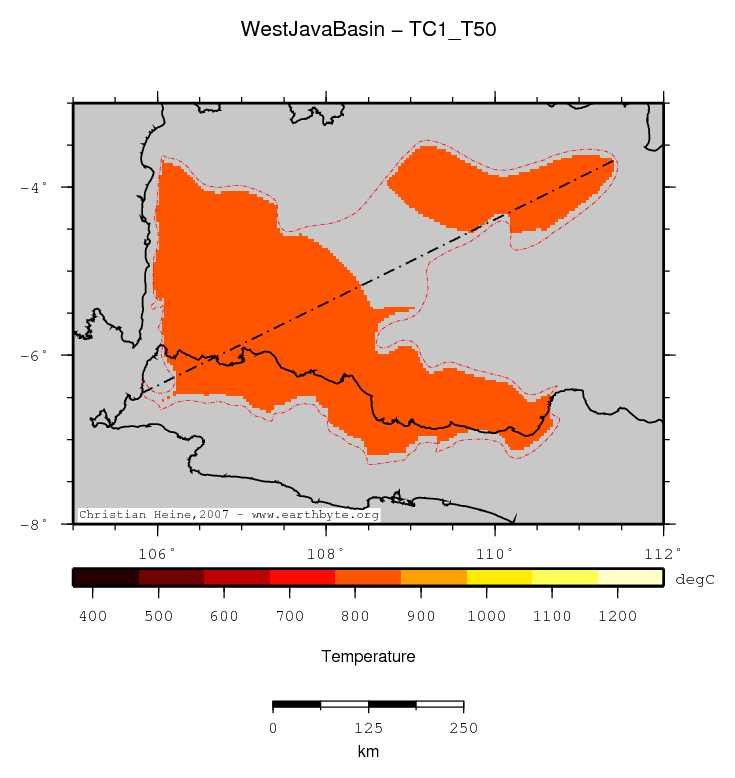 West Java Basin location map