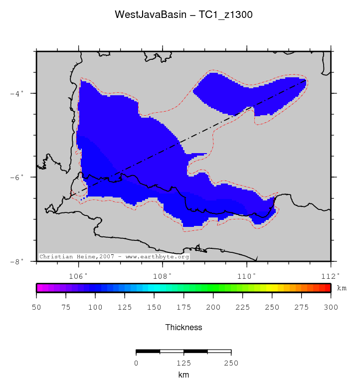 West Java Basin location map