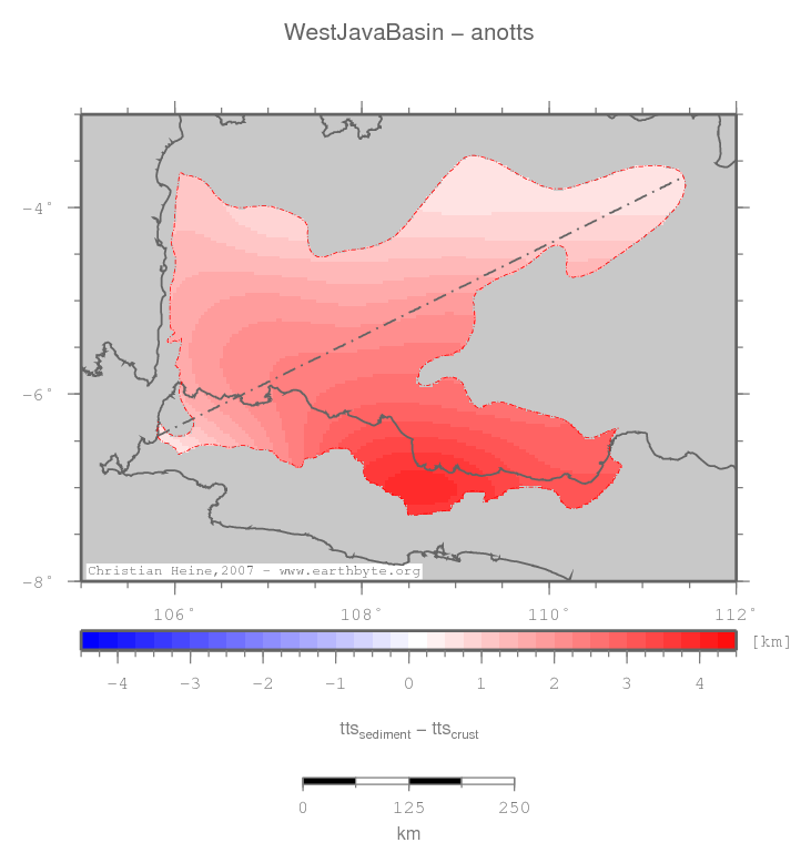 West Java Basin location map