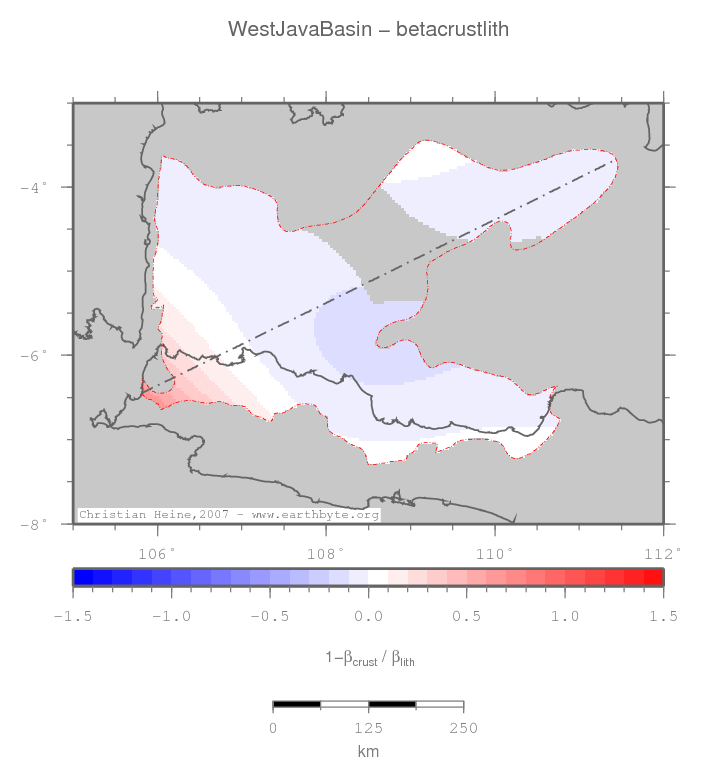 West Java Basin location map