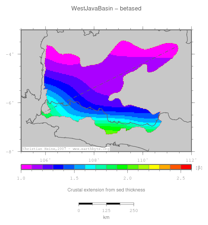 West Java Basin location map