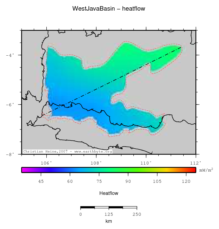 West Java Basin location map