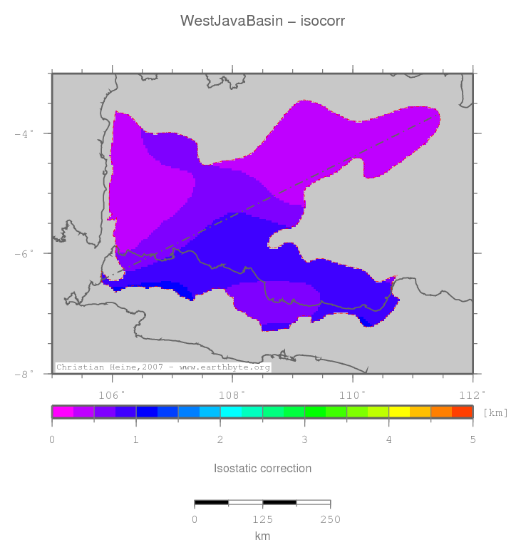 West Java Basin location map