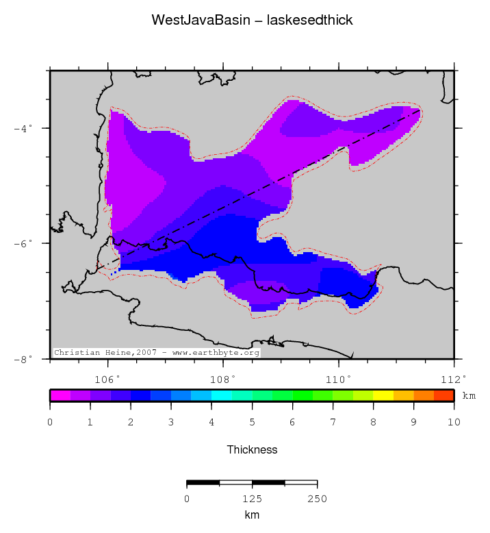 West Java Basin location map