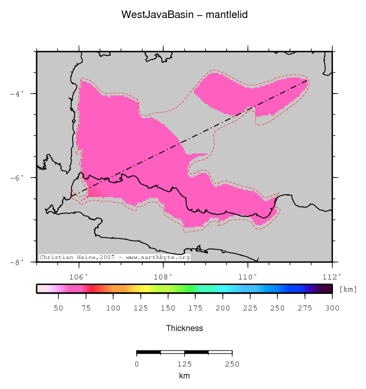 West Java Basin location map