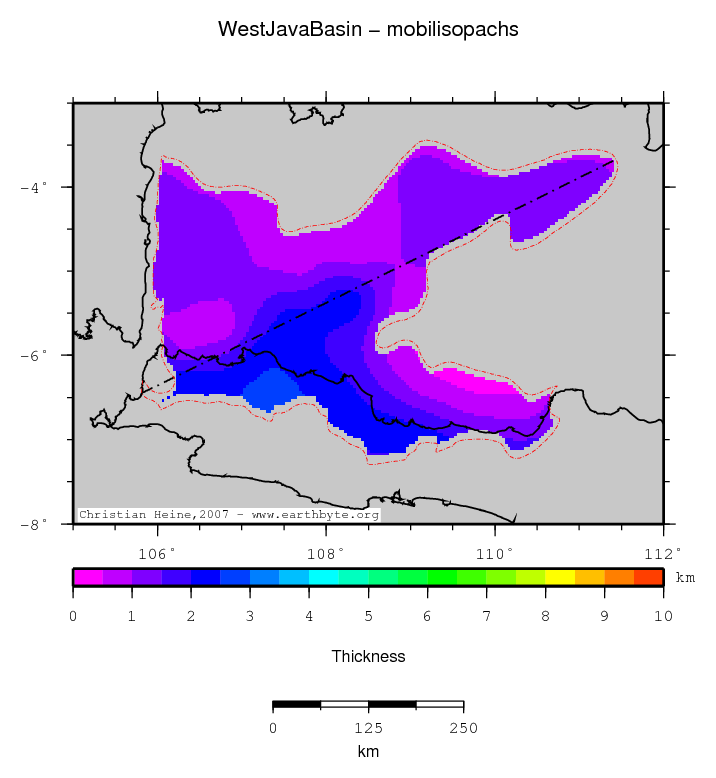 West Java Basin location map