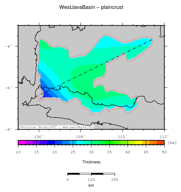 West Java Basin location map