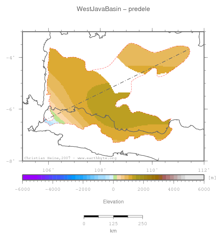 West Java Basin location map