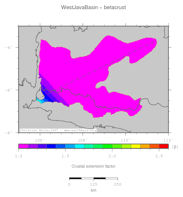 West Java Basin location map