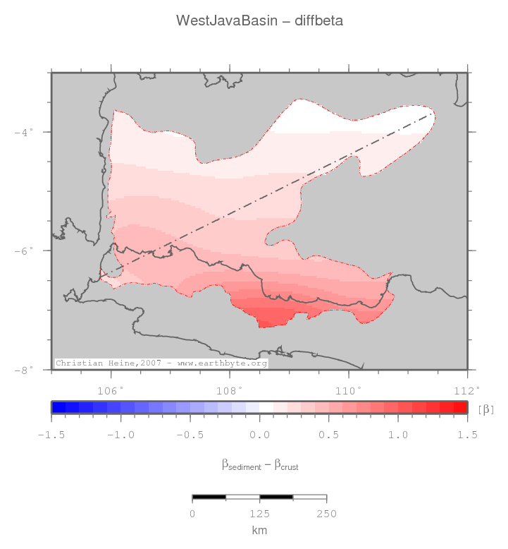 West Java Basin location map