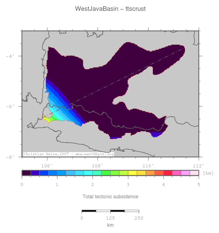 West Java Basin location map