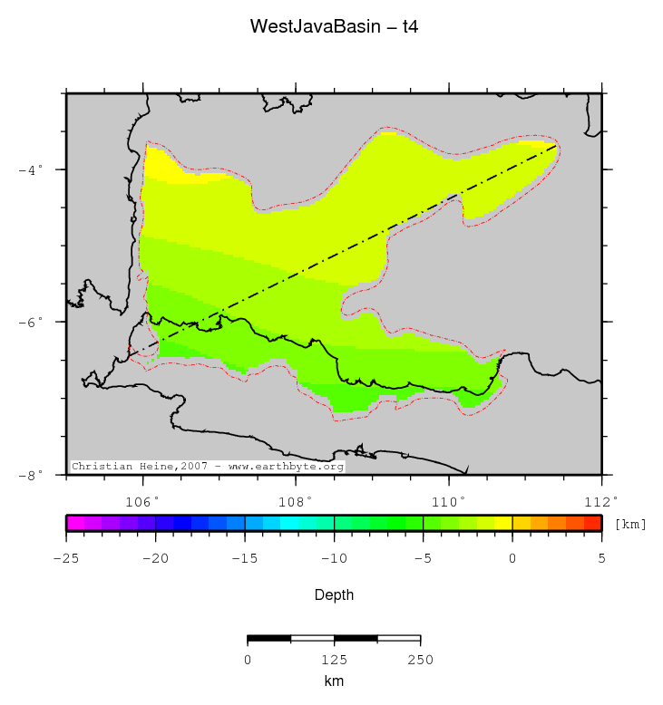 West Java Basin location map