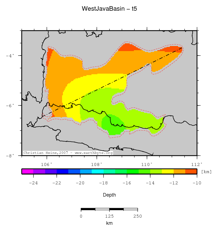 West Java Basin location map