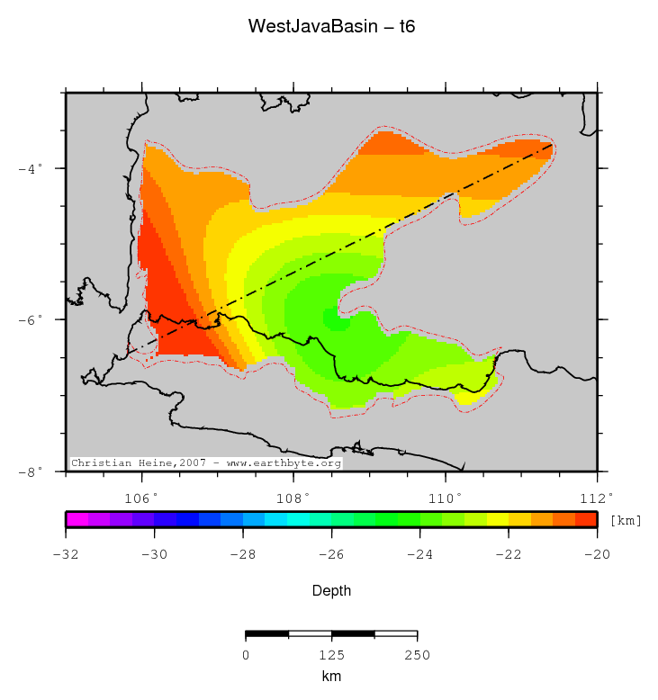 West Java Basin location map