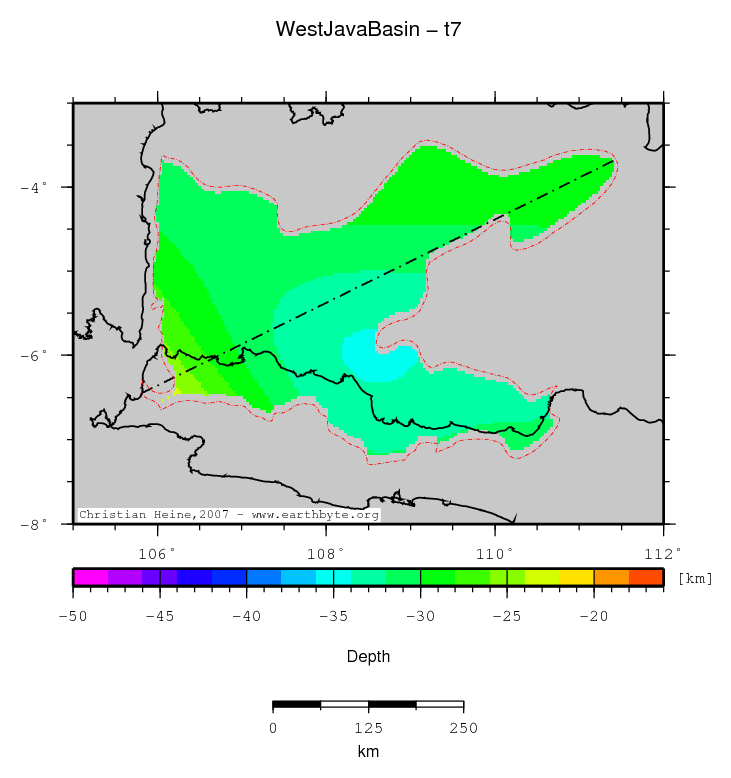 West Java Basin location map