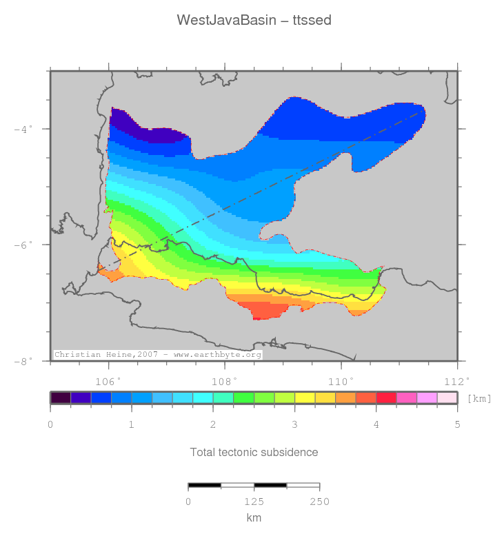 West Java Basin location map