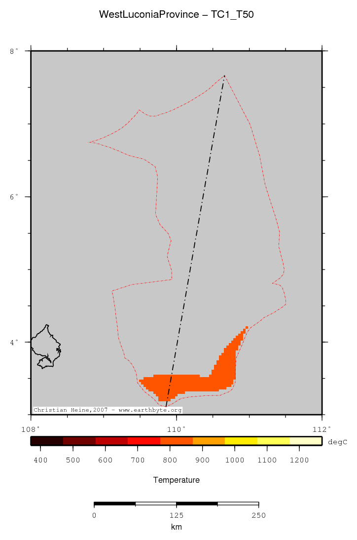 West Luconia Province location map