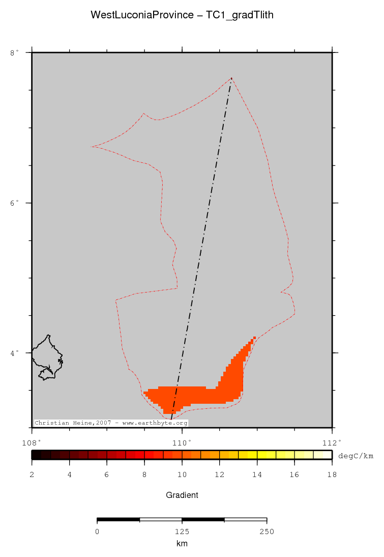 West Luconia Province location map