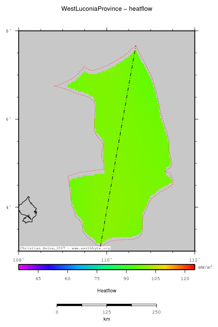 West Luconia Province location map