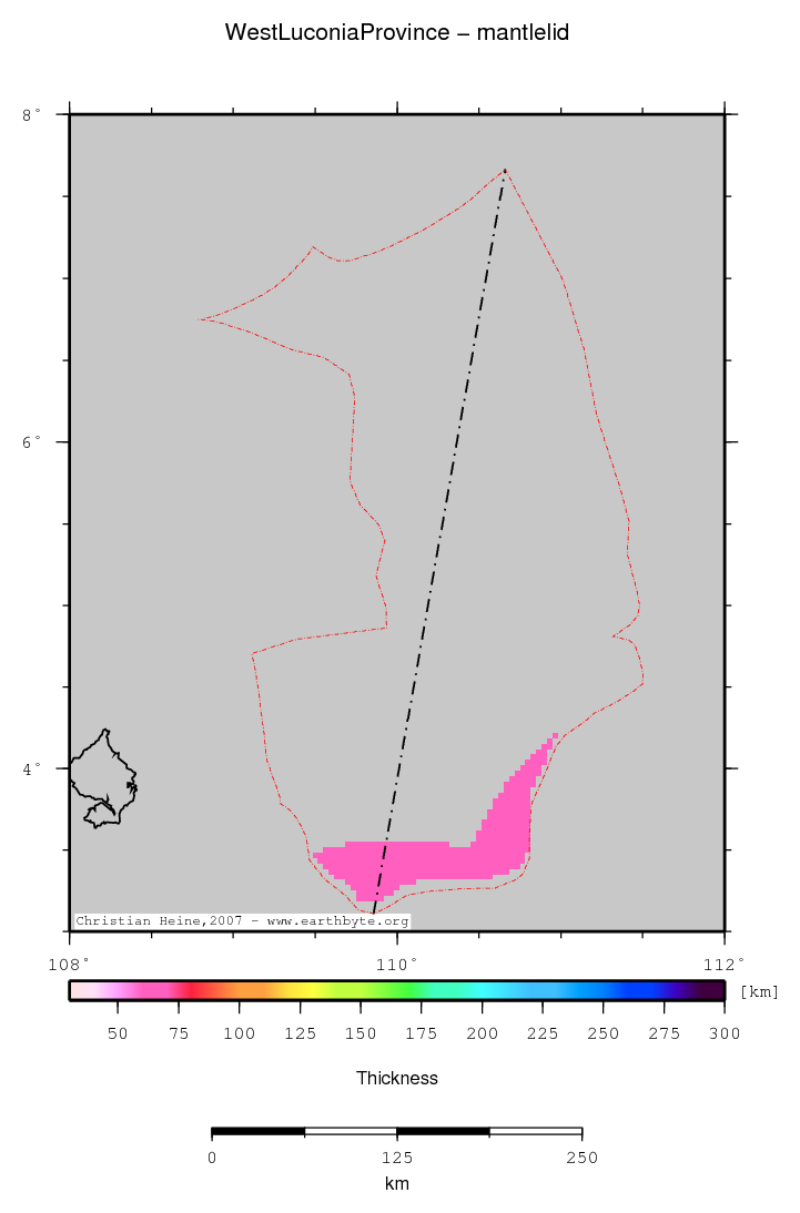 West Luconia Province location map