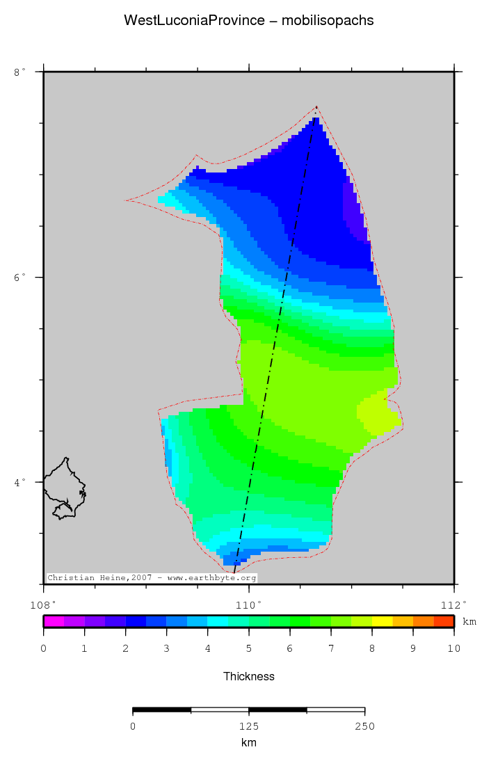 West Luconia Province location map