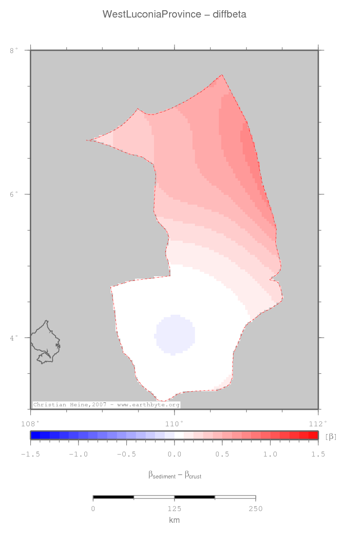 West Luconia Province location map