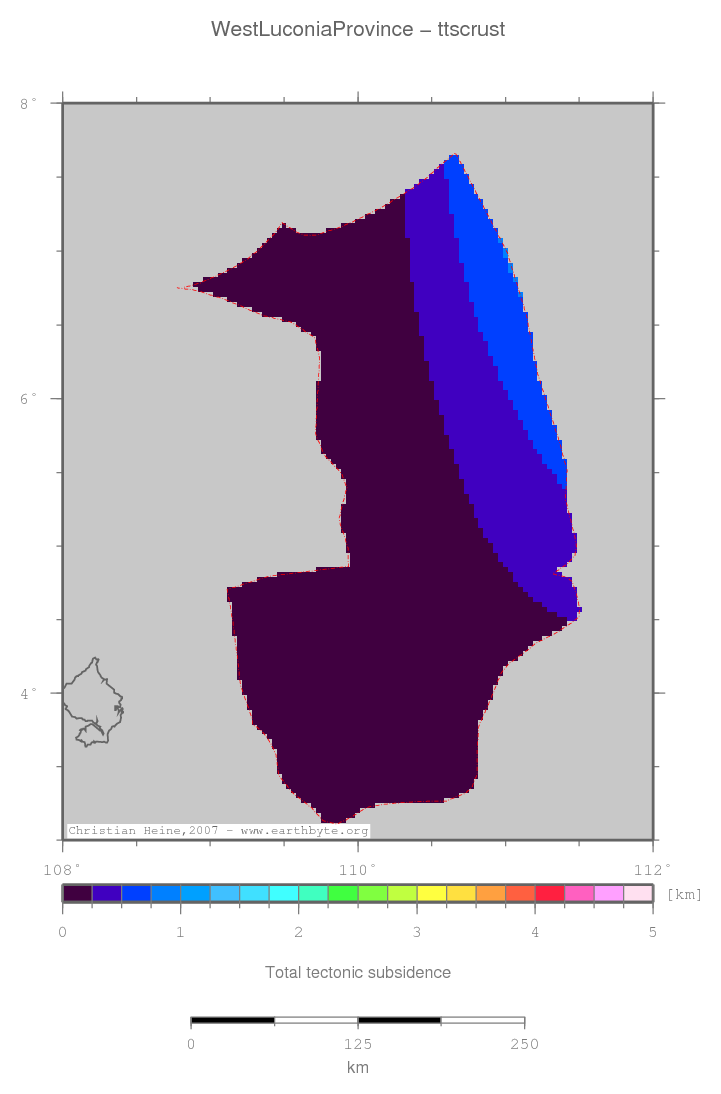 West Luconia Province location map