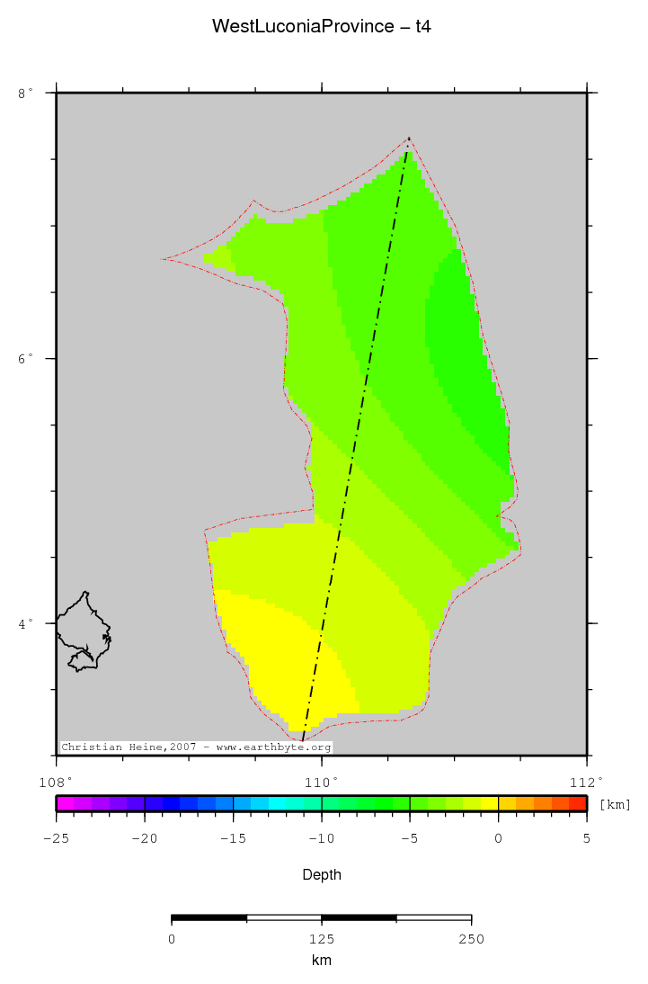 West Luconia Province location map